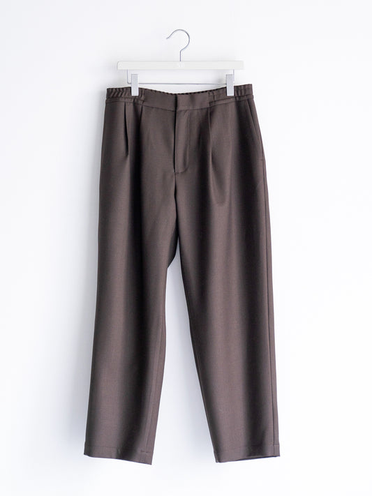 WOOL EASY SLACKS (Brown)